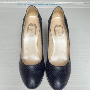 Christian Dior Snakeskin Shoes. Sz 39.5